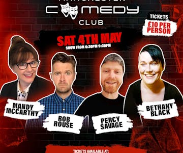Manchester Comedy Club live with Bethany Black + Guests