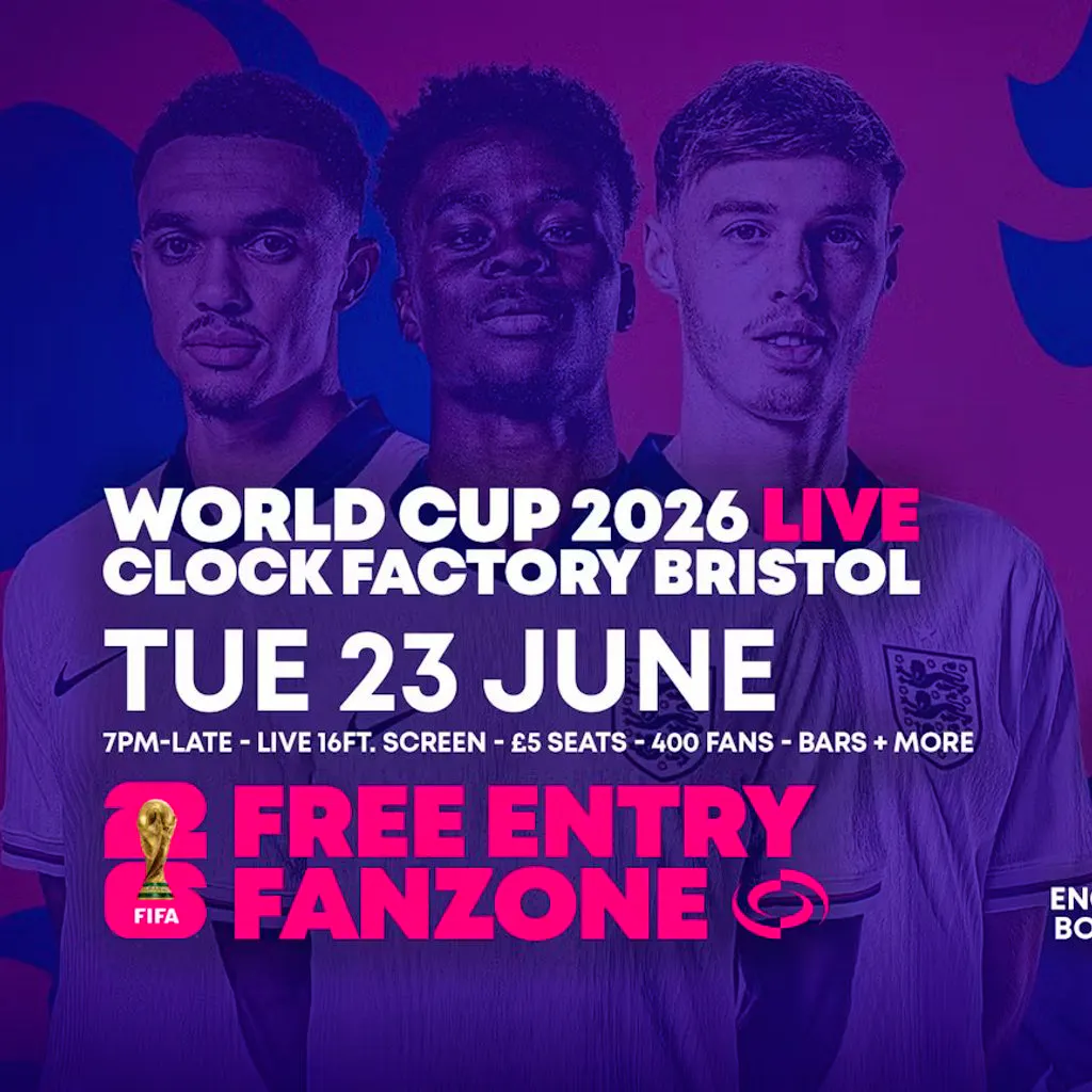 World Cup 2026 - England vs Ghana  [FREE ENTRY] at Clock Factory Bristol