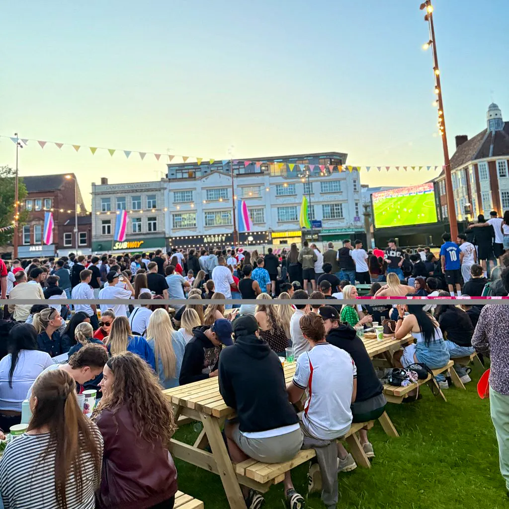 FRANCE vs MOROCCO (Quarter Finals) Jubilee Square 9th JULY at City Centre In Jubilee Square