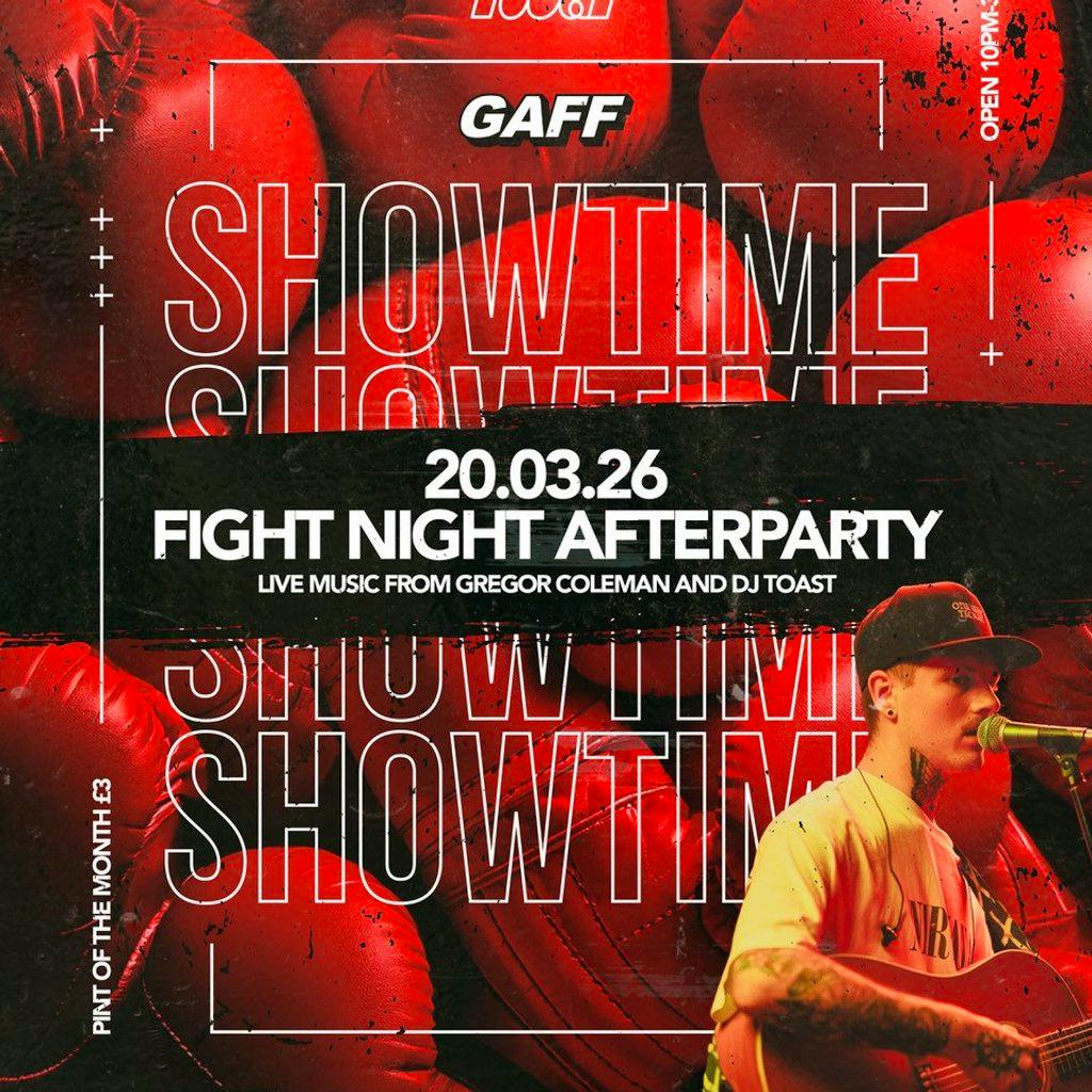 Showtime x Official Stirling Fight Night Afterparty at Fubar