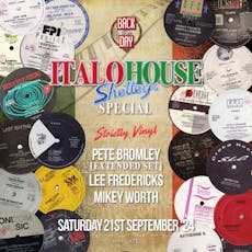Back in the day - Italo House Strictly Vinyl Shelleys Special at The Underground