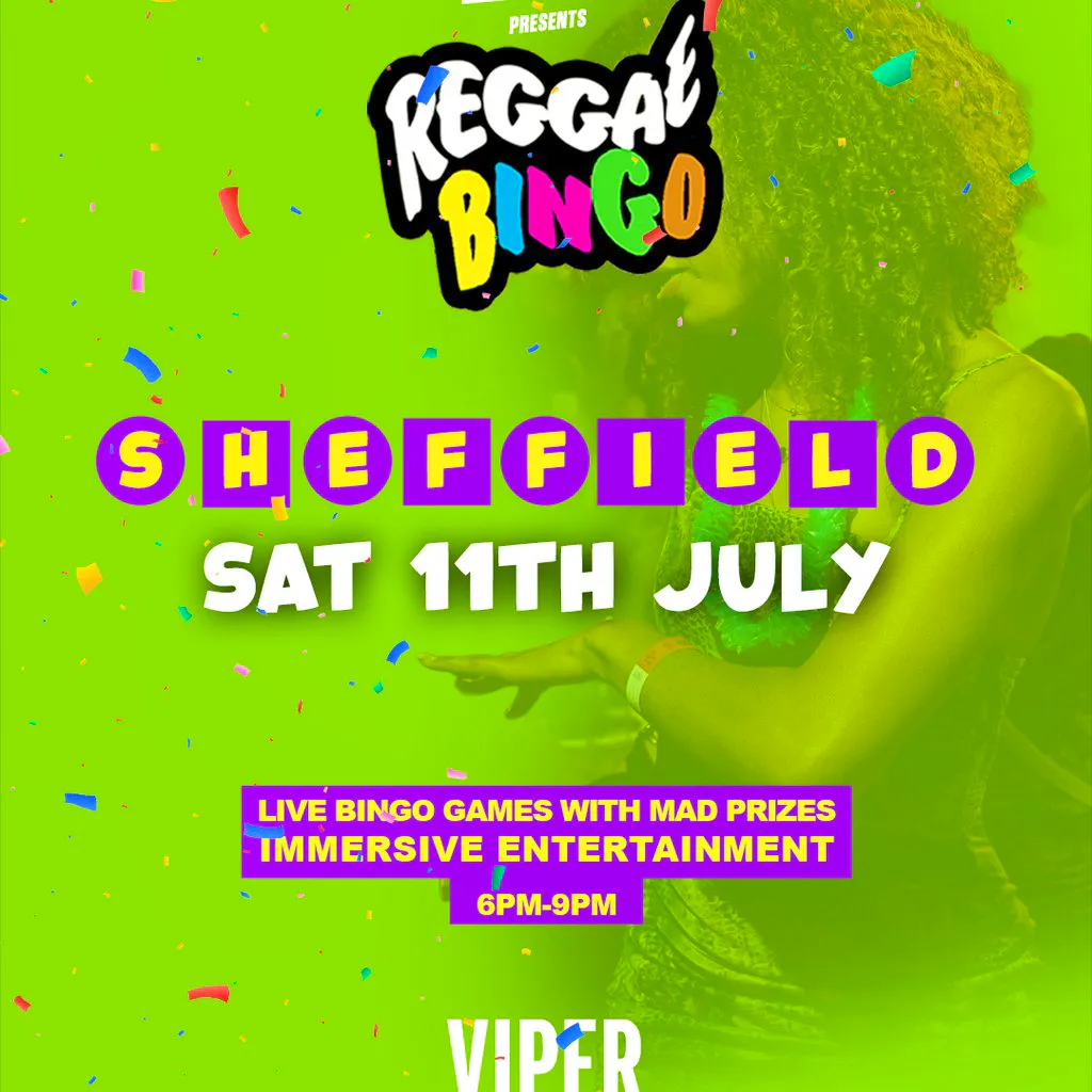 Reggae Bingo - Sheffield - Sat 11th July at The Viper Rooms