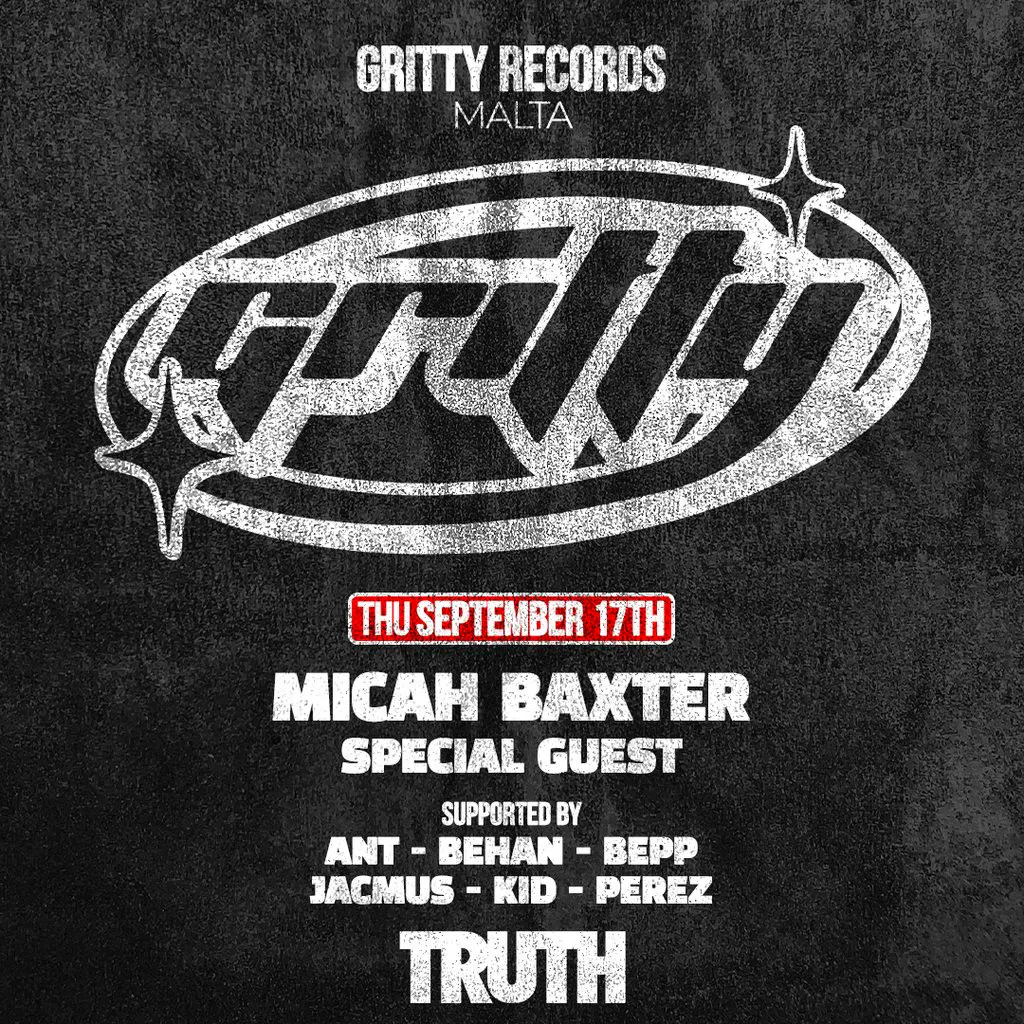 GRITTY RECORDS MALTA: Micah Baxter & More at TRUTH MALTA
