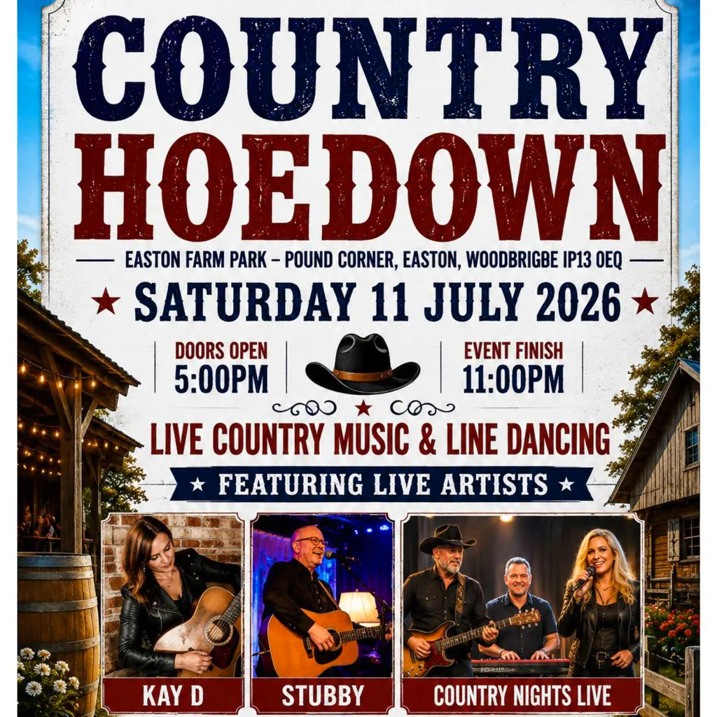 Country Nights Country Hoedown 2026. Live Music & Line Dancing at Easton Farm Park