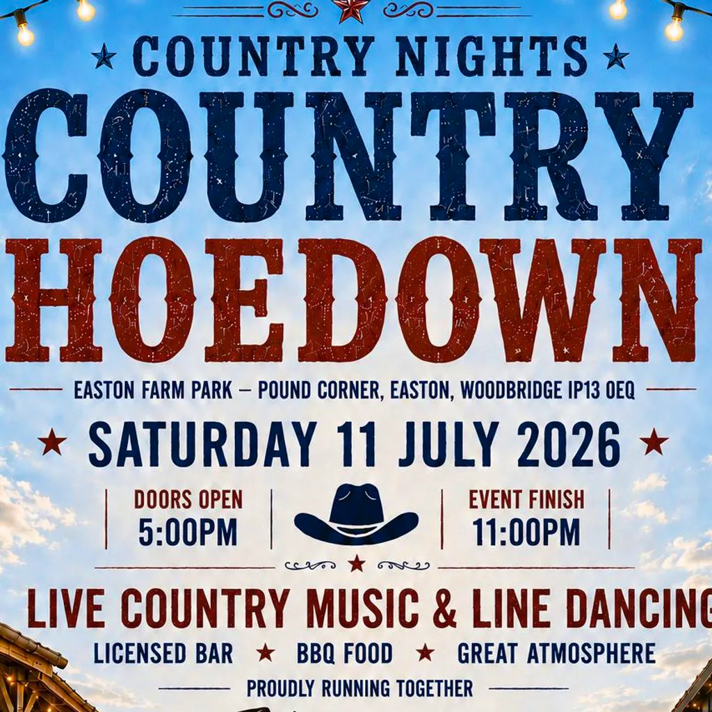 Country Nights Country Hoedown 2026. Live Music & Line Dancing at Easton Farm Park