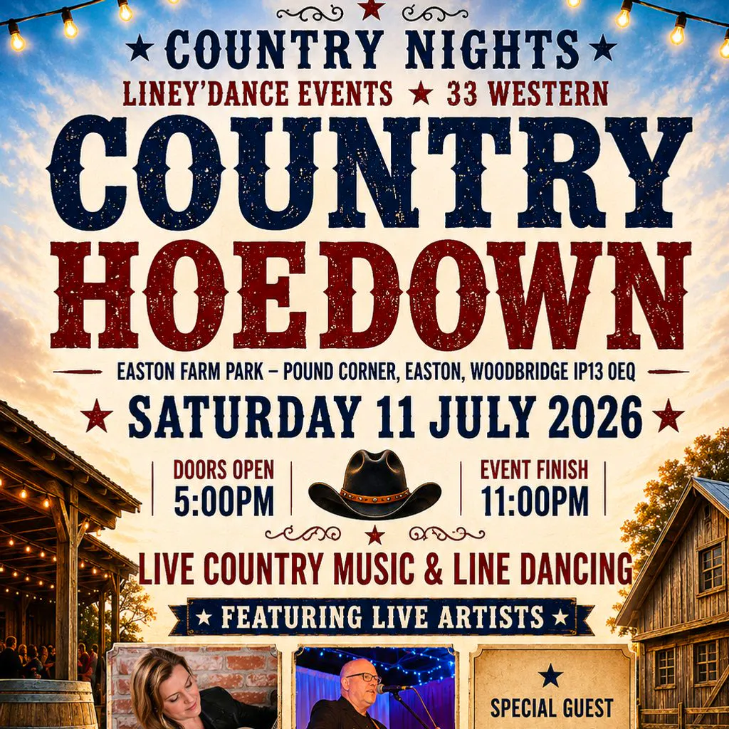 Country Nights Country Hoedown 2026. Live Music & Line Dancing at Easton Farm Park