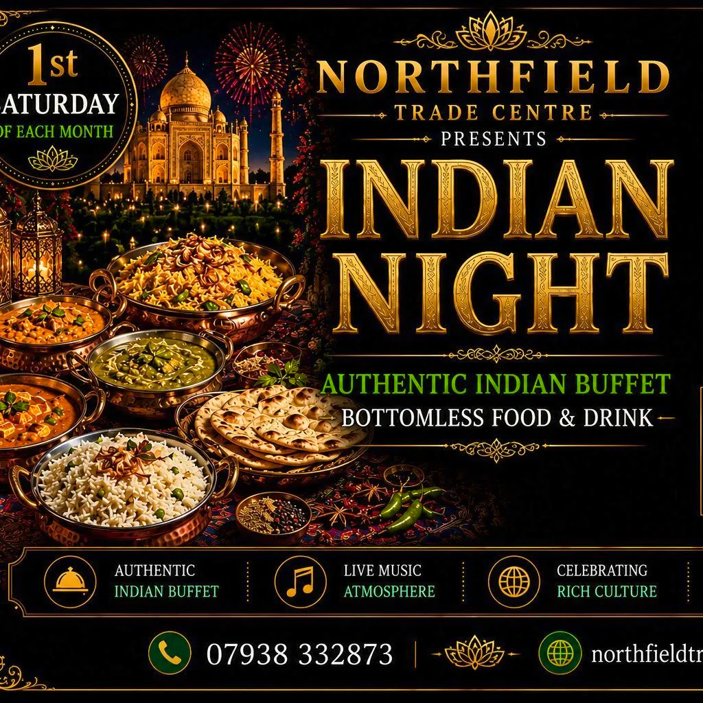 Bottomless brunch themed nights - Indian at Northfield Trade Centre