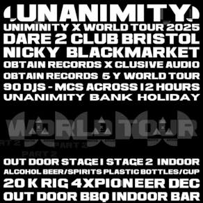 Unanimity Festival (EARLY BIRD TICKET) Obtain X Clusive 5 Y TOUR