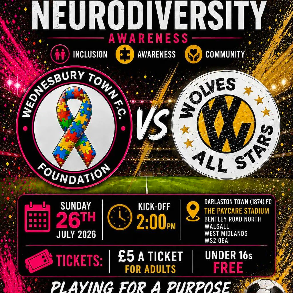 Wednesbury Town Foundation Autism and Neurodiversity Event at The Paycare Stadium