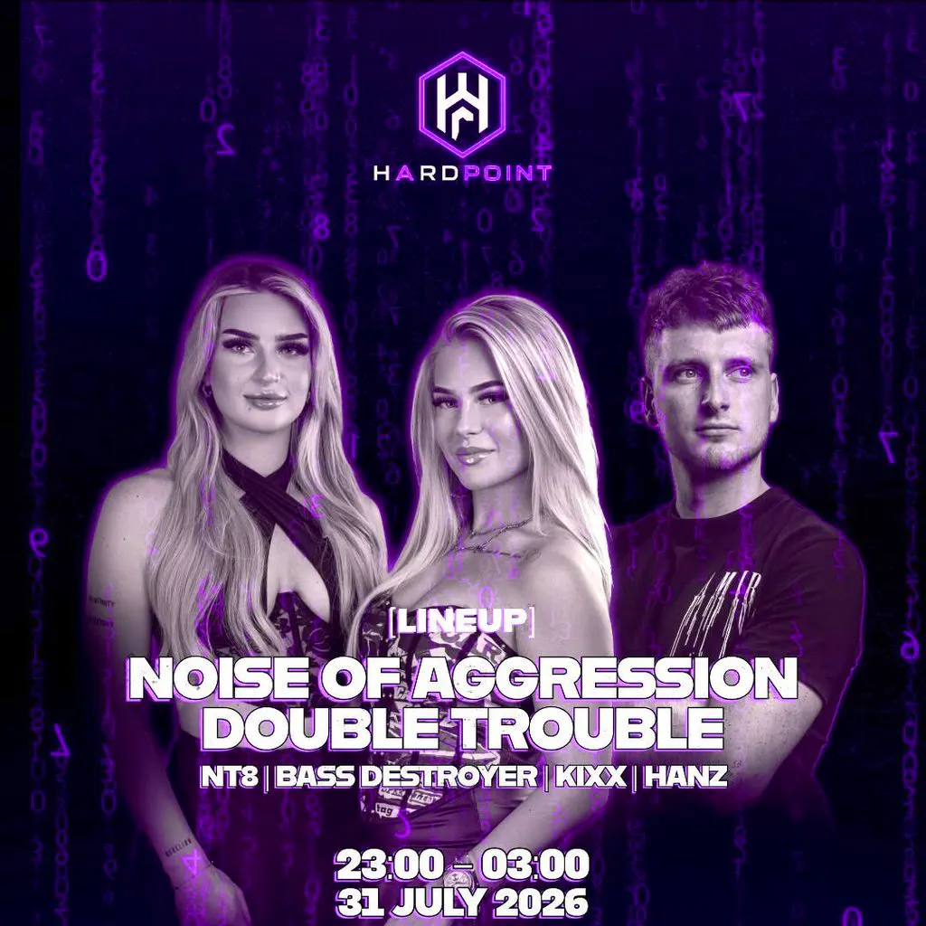 Hardpoint: DOUBLE TROUBLE - NOISE OF AGGRESSION + support at Room 2