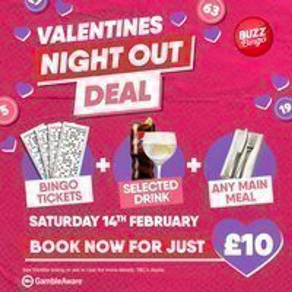Valentines Day Deal - Buzz Bingo Stafford at Buzz Bingo Stafford