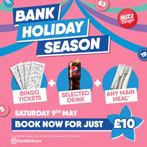 Bank Holiday Season - Buzz Bingo Aberdeen 09/05