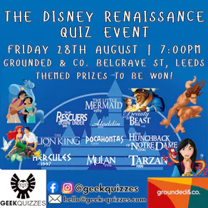 The Disney Renaissance Quiz Event
