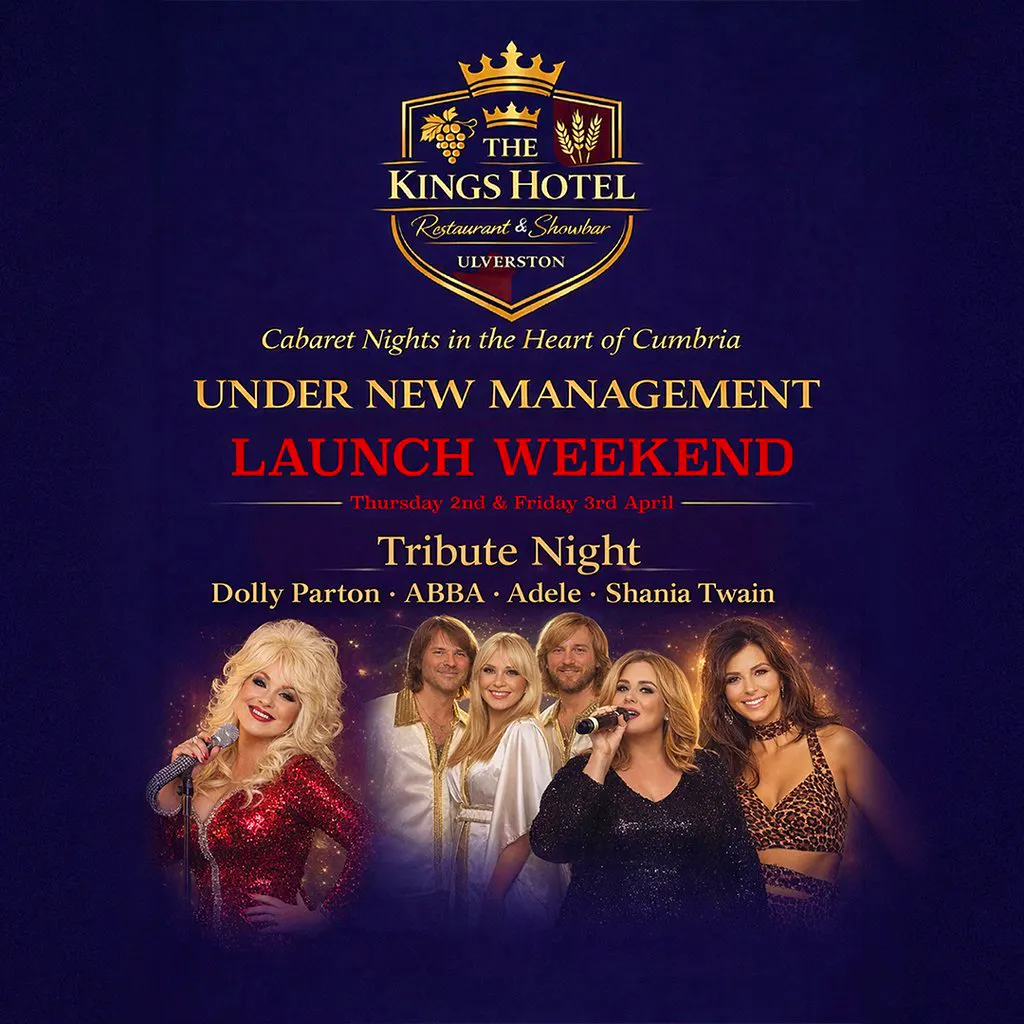 Ulverston TRIBUTE Night: Dolly Parton, ABBA, Adele, Shania Twain at The Kings Hotel: Restaurant And Showbar, Ulverston