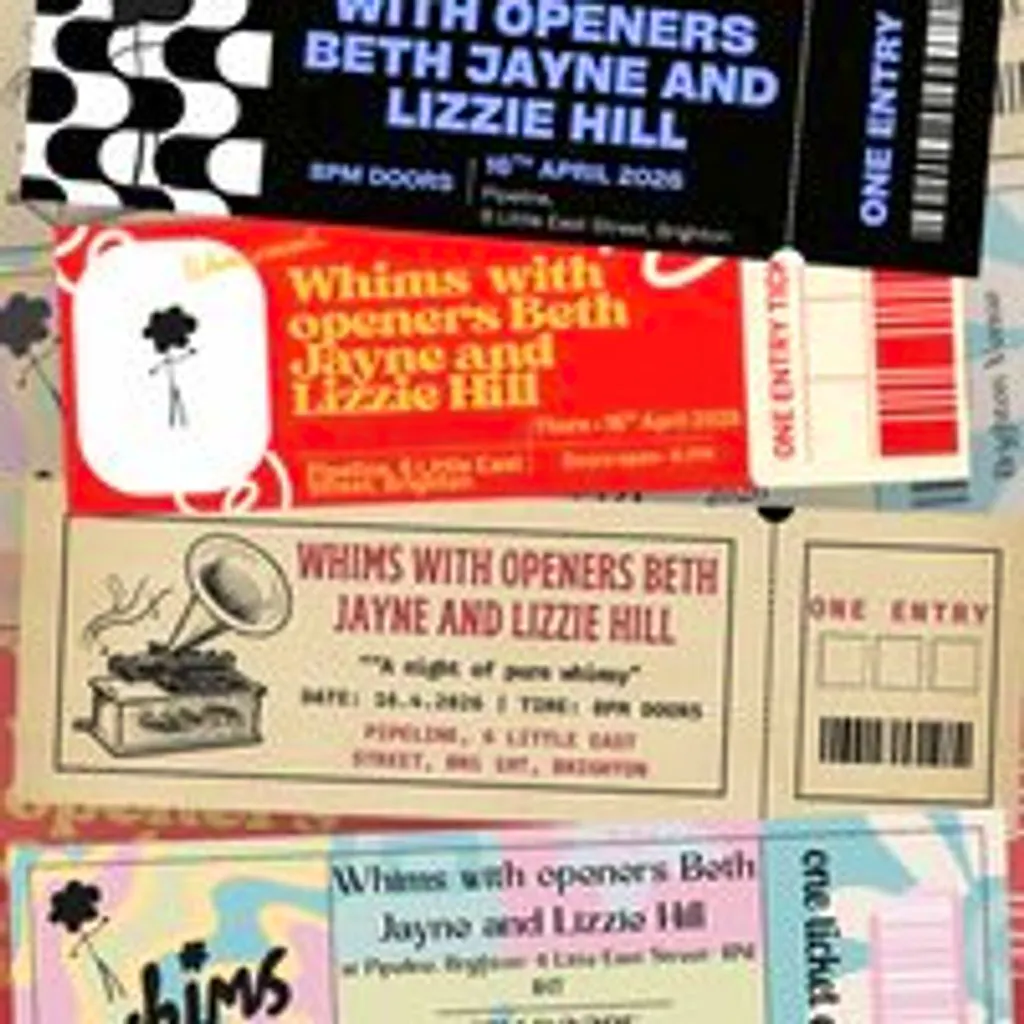 Bring back physical media to music- Whims w/ Beth J+ Lizzie H at The Pipeline Brighton