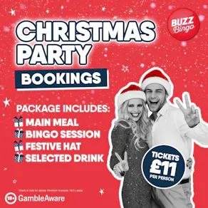 Christmas Party Bookings - Buzz Bingo Aberdeen