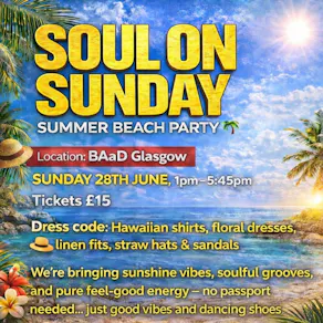 Soul On Sunday Summer Beach Party