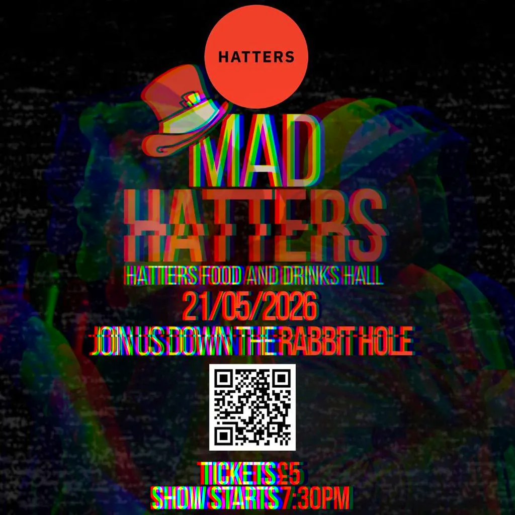 MAD HATTERS Comedy night at Hatters Food And Drinks Hall