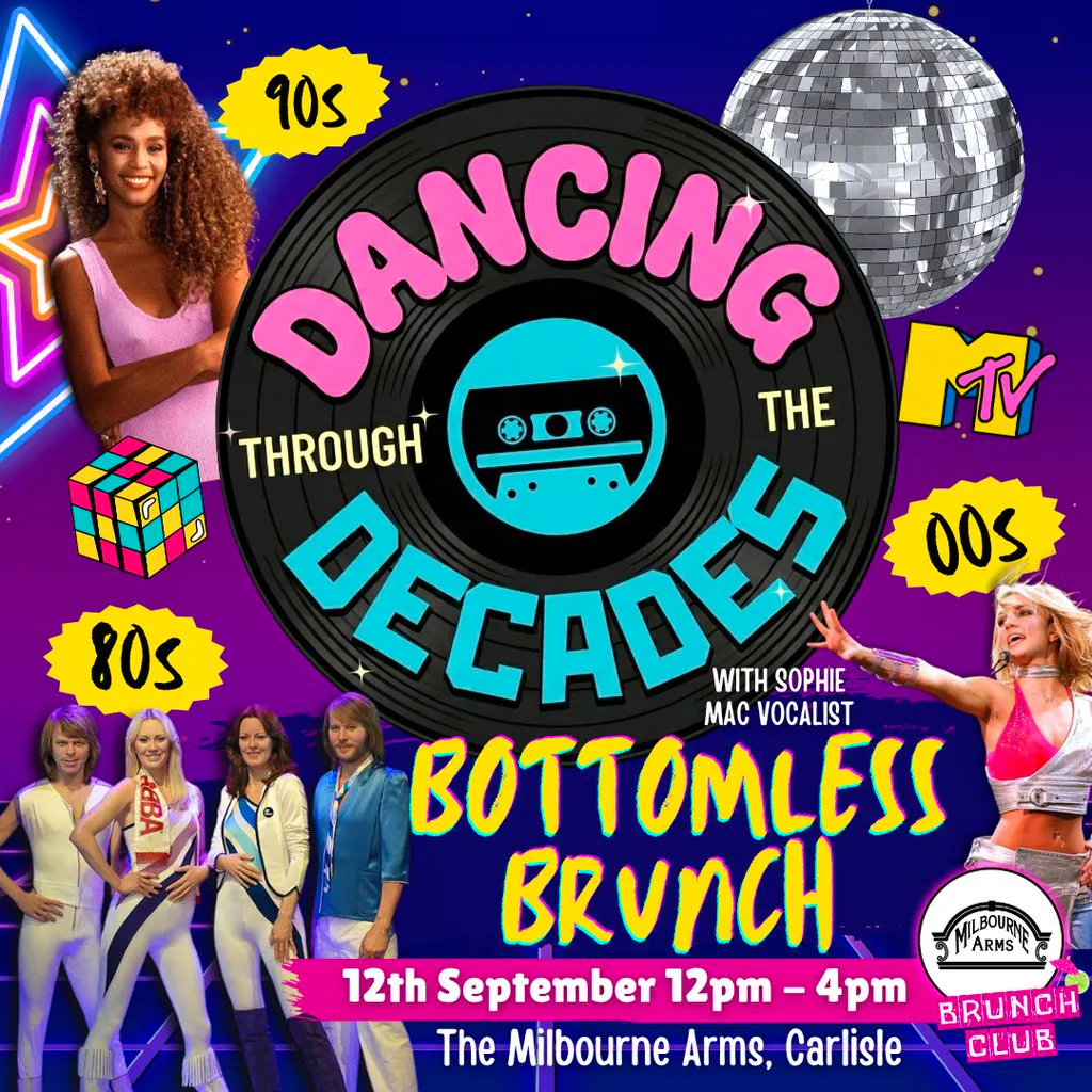 Dance through the decades - Bottomless Brunch at The Milbourne Arms