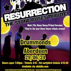 Resurrection Stone Roses  Drummonds Aberdeen at Cafe Drummonds