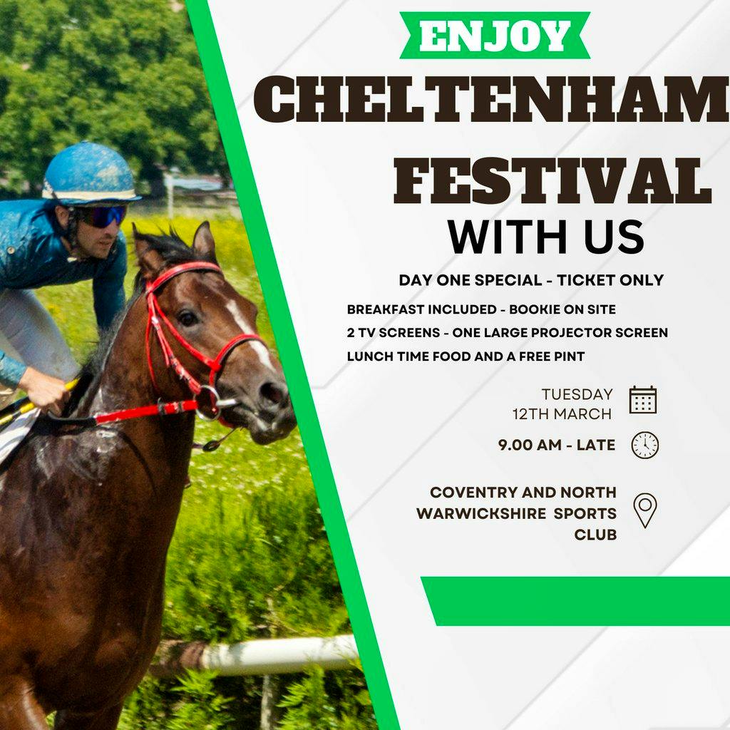 Cheltenham Festival Tuesday 12th March Tickets Coventry And North