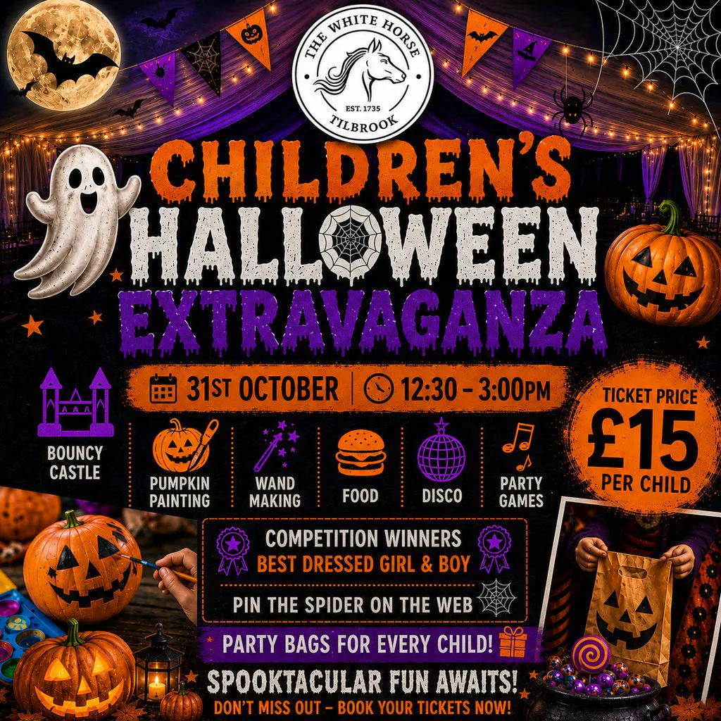 Kids Halloween Party at The White Horse Tilbrook