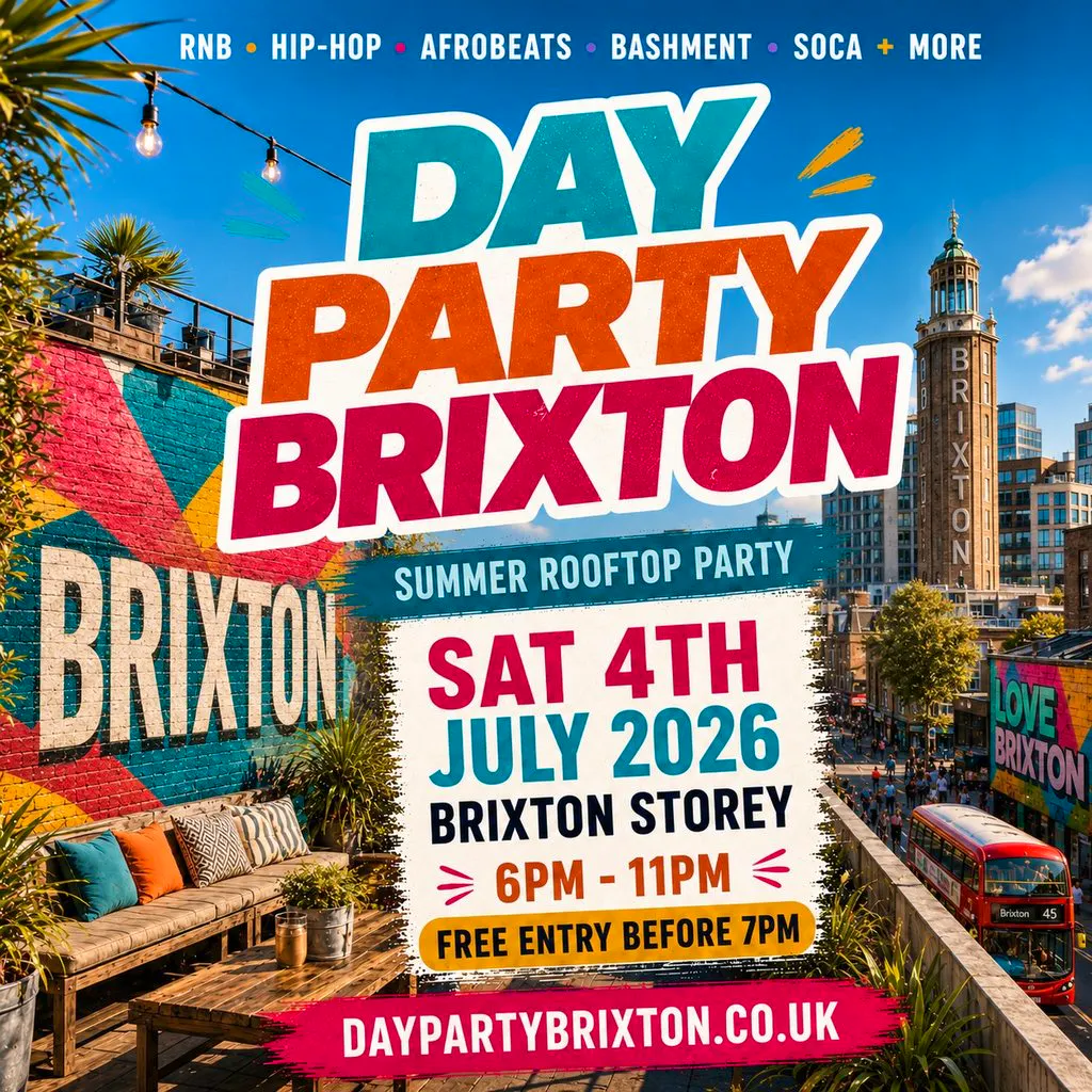 DAY PARTY BRIXTON - Summer Rooftop Day Party at Brixton Storeys