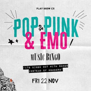 Pop Punk & Emo Music Bingo