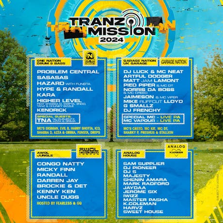 AWOL at Tranzmission 2024 at Hainault Recreation Ground