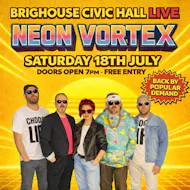 Neon Vortex 80s Night at Brighouse Civic Hall LIVE