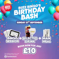 Buzz Birthday Bash 27/09 - Buzz Bingo Hull Astoria at Buzz Bingo Hull Astoria