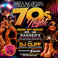 70s Night in Sutton at Ranger's Bar Lounge And Restaurant