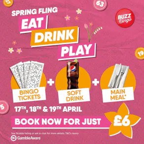Spring Fling Tickets - Buzz Bingo Brighton 17/04