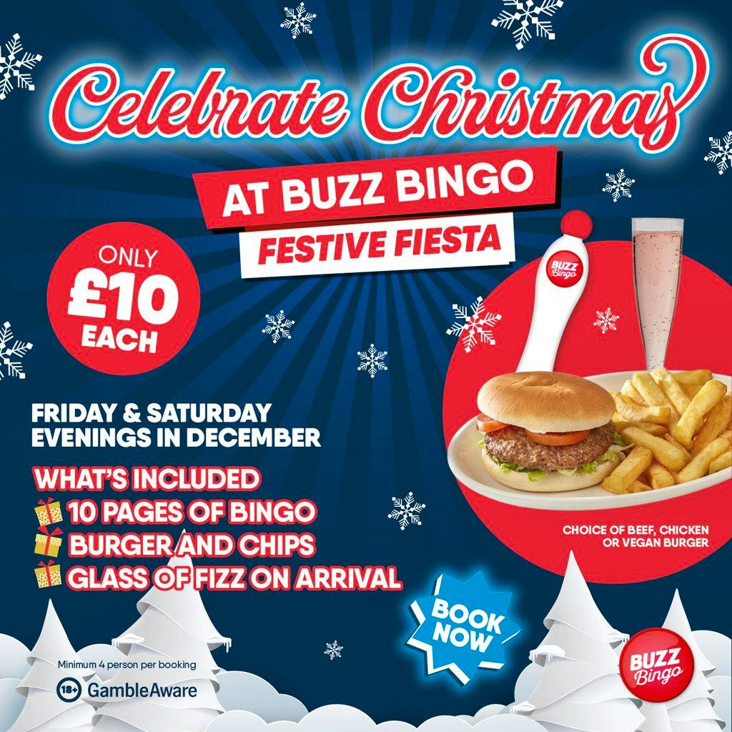 Swindon - Festive Fiesta at Buzz Bingo Swindon