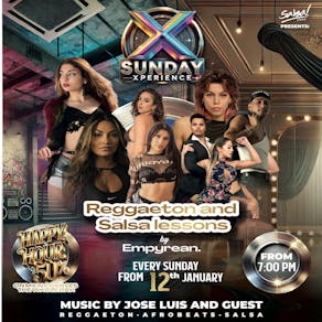 The Sunday X-Perience . Happy Hour 4-8pm Free entry B4 8pm