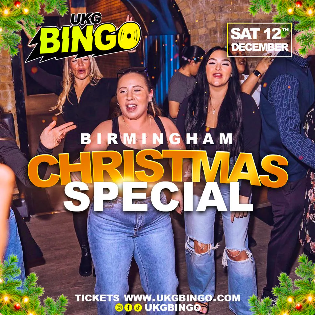 UKG BINGO Sat 12th Dec Birmingham at Rum Rum Bar And Club