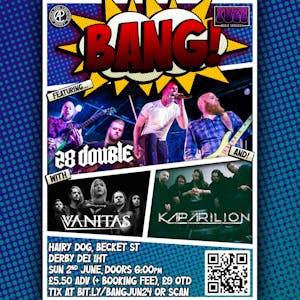 BANG featuring 28 Double, Vanitas, and Kaparilion