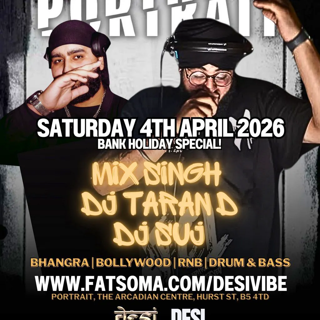 Portrait Saturdays DesiVibe at Portrait Birmingham