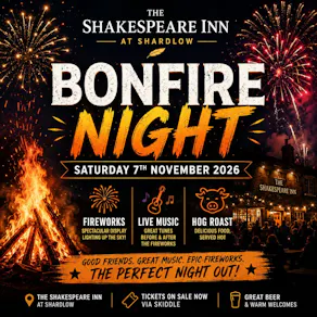 Bonfire Night at The Shakespeare Inn