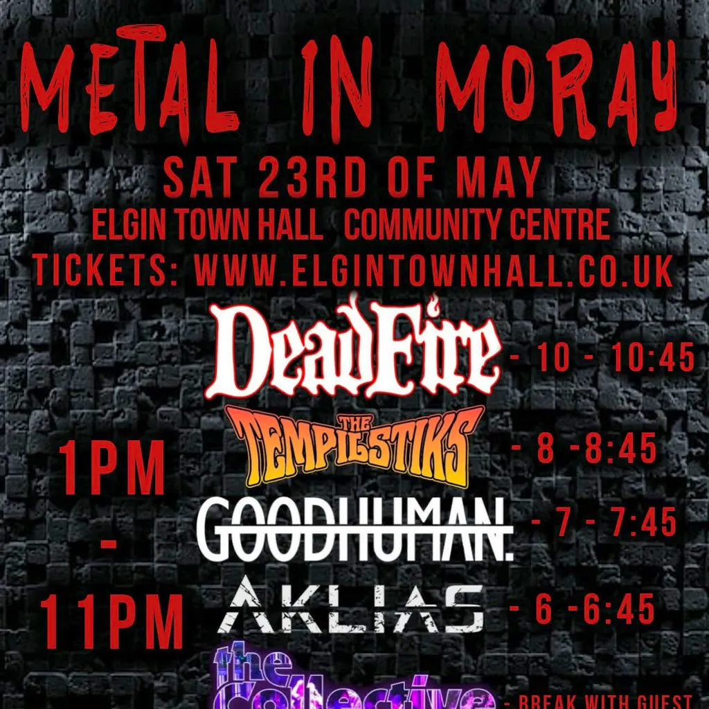 Metal in Moray at ETH @Elgin Community Centre