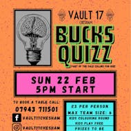 Bucks Quiz - FREE at Vault 17
