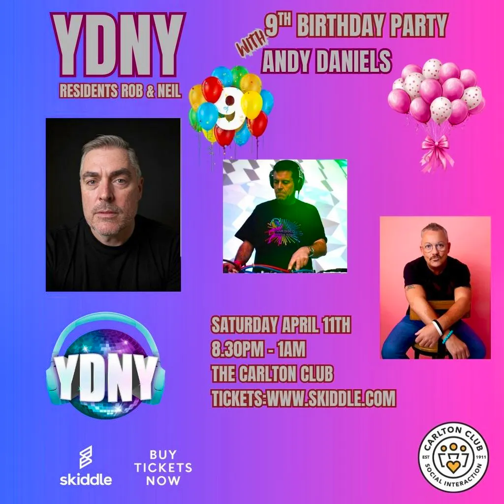 YDNY - The 9th Birthday at The Carlton Club Manchester