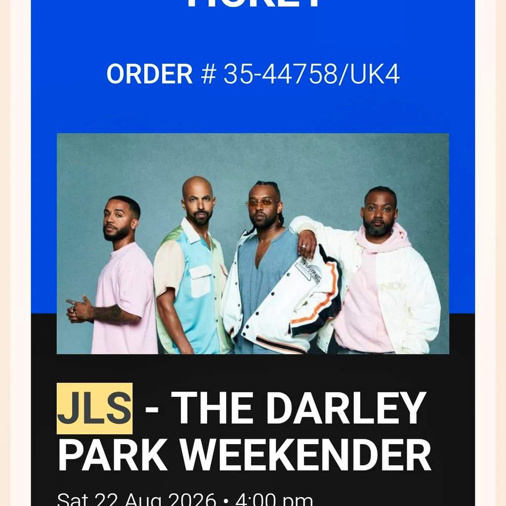 Jls Ticket at Virtual Event Derby