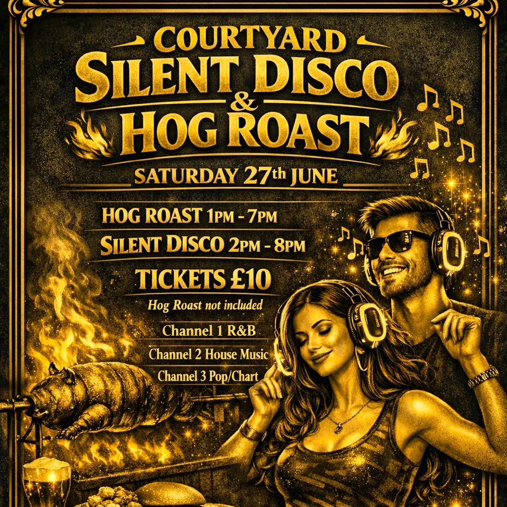 The CourtYard Silent Disco & HogRoast at The Vault Bar Brighouse