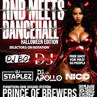 RNB Meets Dancehall - Halloween Edition at Prince Of Brewers