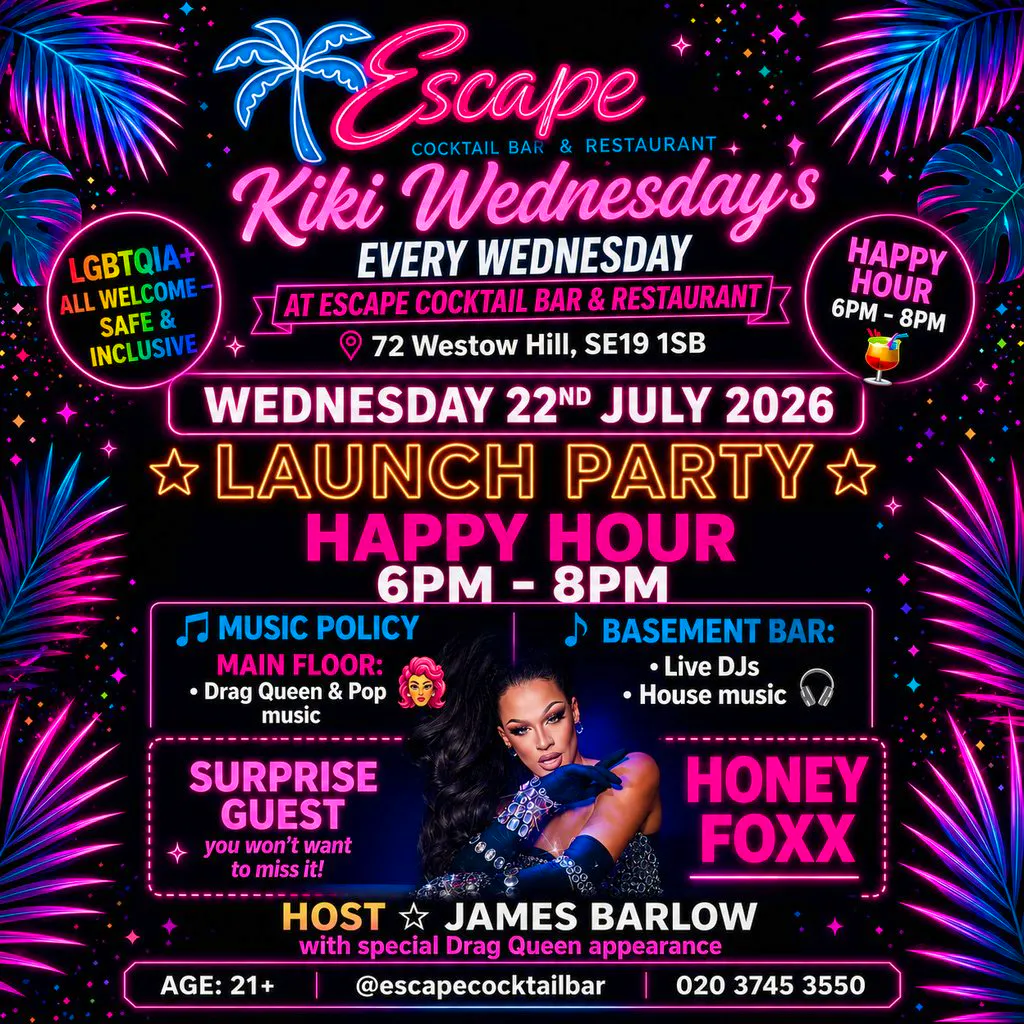 Kiki Wednesday's Launch Party at Escape Bar