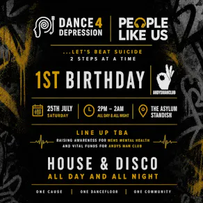 Dance4Depression 1st Birthday with People like us