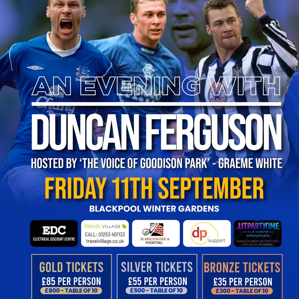 An Evening with Duncan Ferguson at Winter Gardens Blackpool