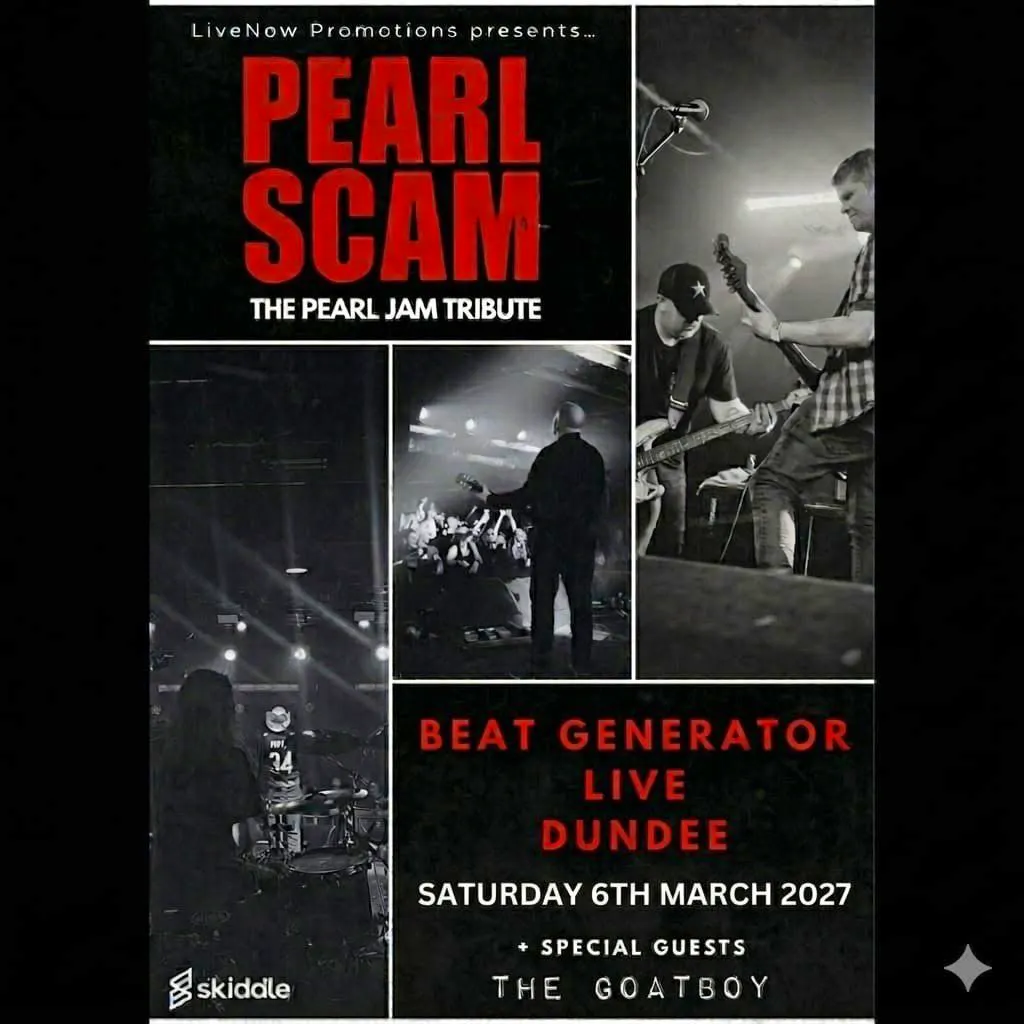 Pearl Scam - Pearl Jam Tribute - Dundee at Beat Generator Live