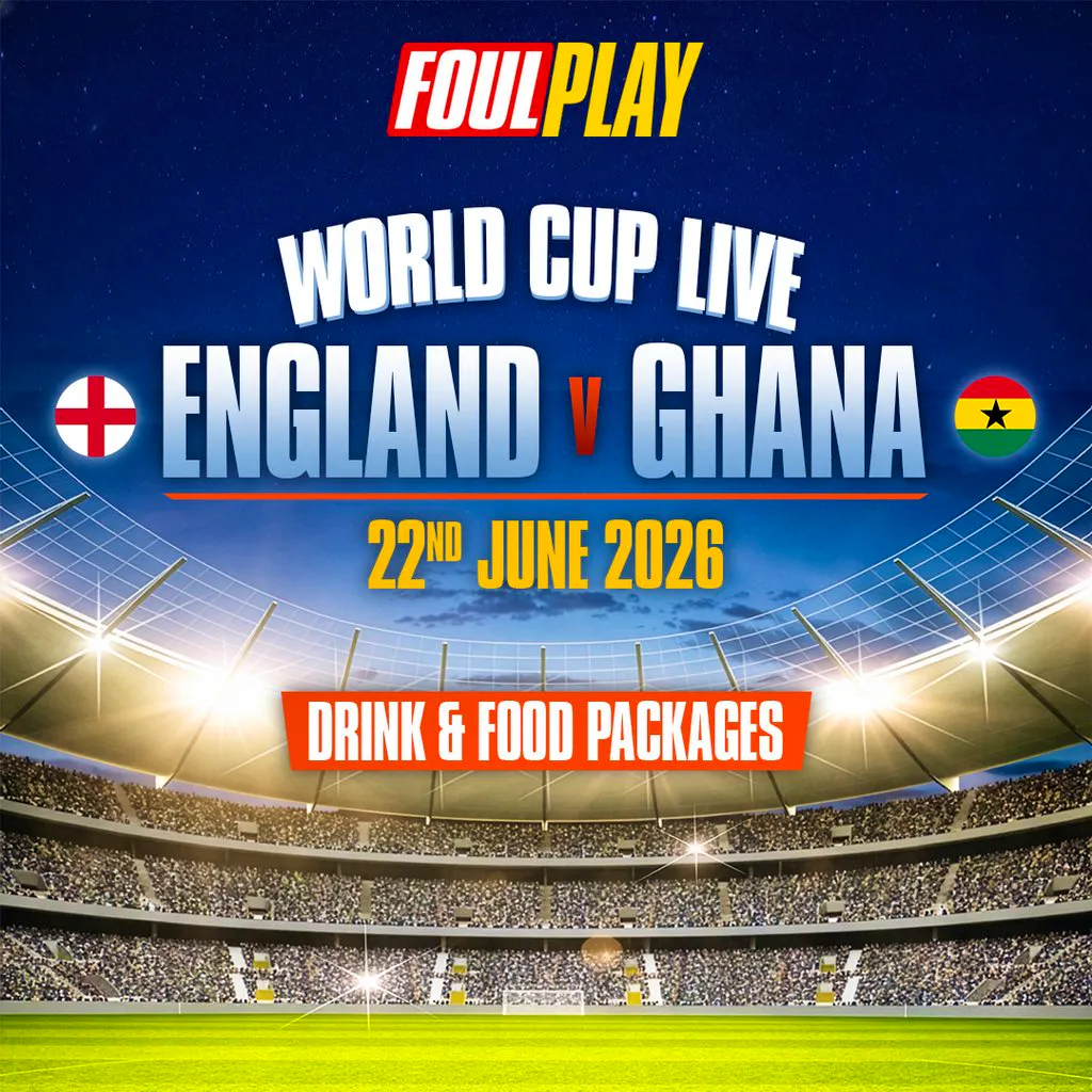 England Vs Ghana World Cup 22nd June London at Duo Clapham